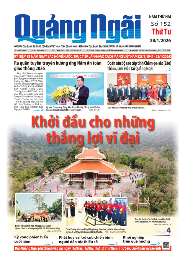 Số b&aacute;o 152, ra ng&agrave;y 28/1/2026