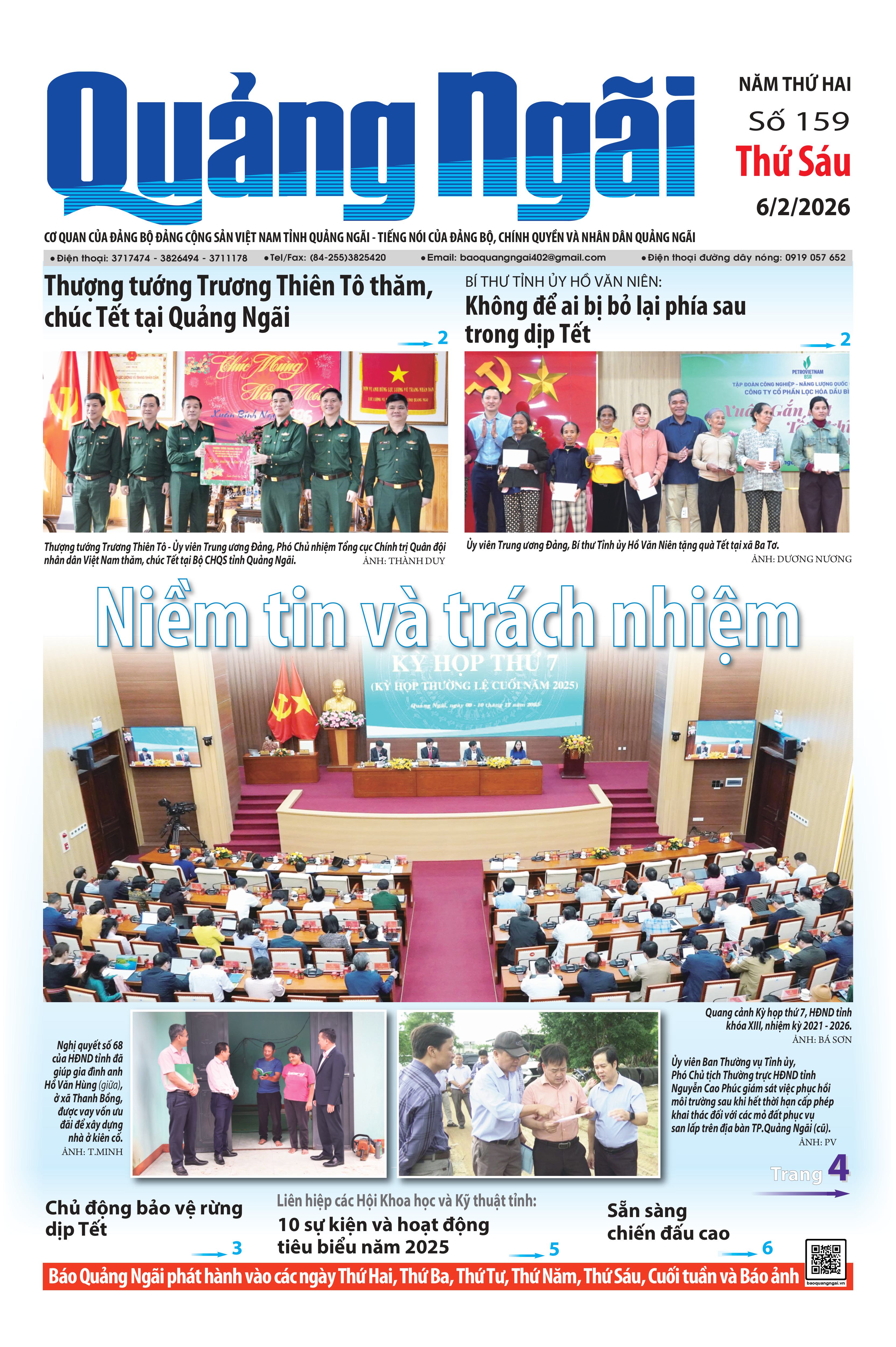 Số b&aacute;o 159, ra ng&agrave;y 6/2/2026