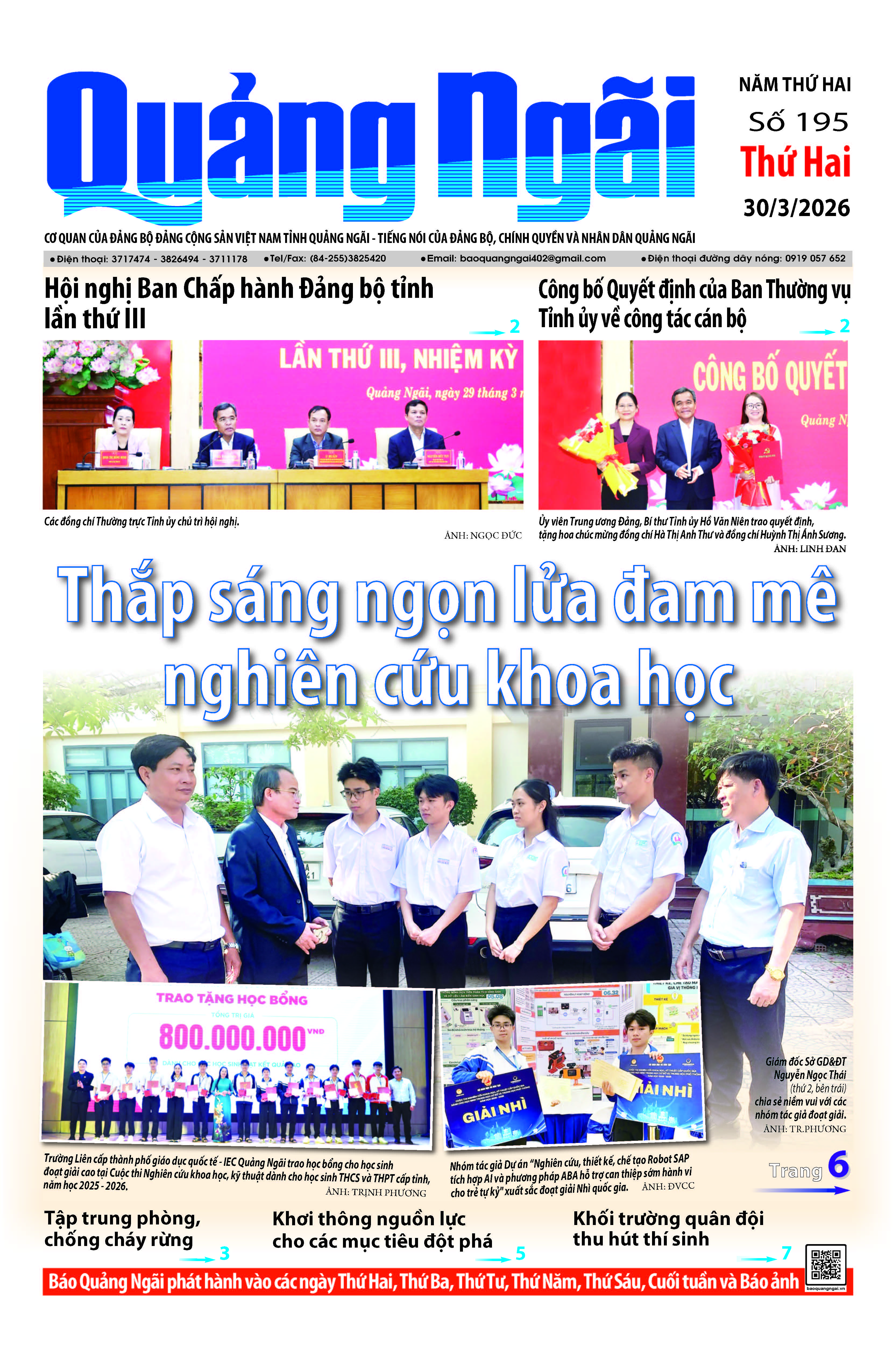 Số b&aacute;o 195 ng&agrave;y 30-3