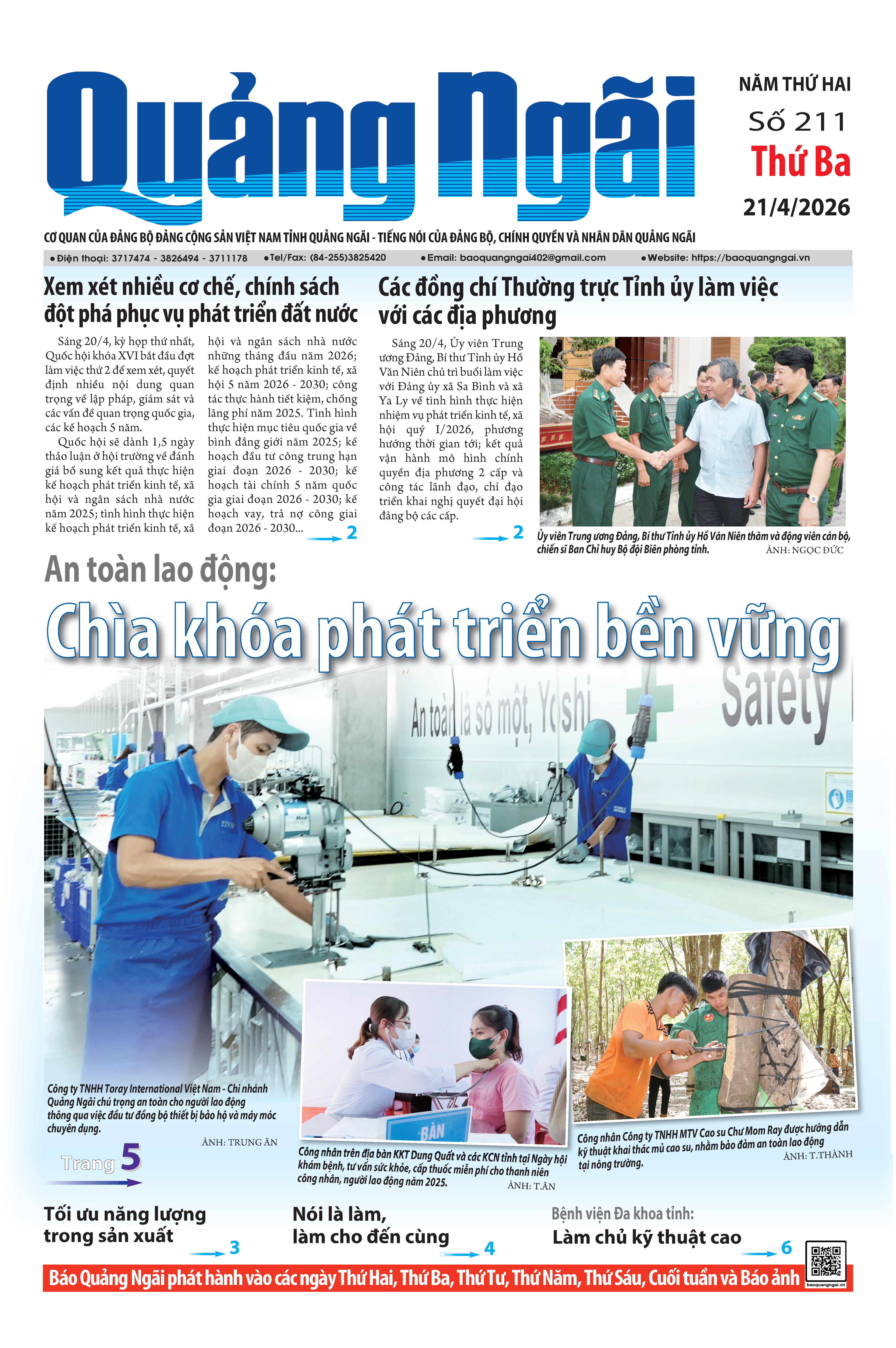 Số b&aacute;o 211 ng&agrave;y 21/4