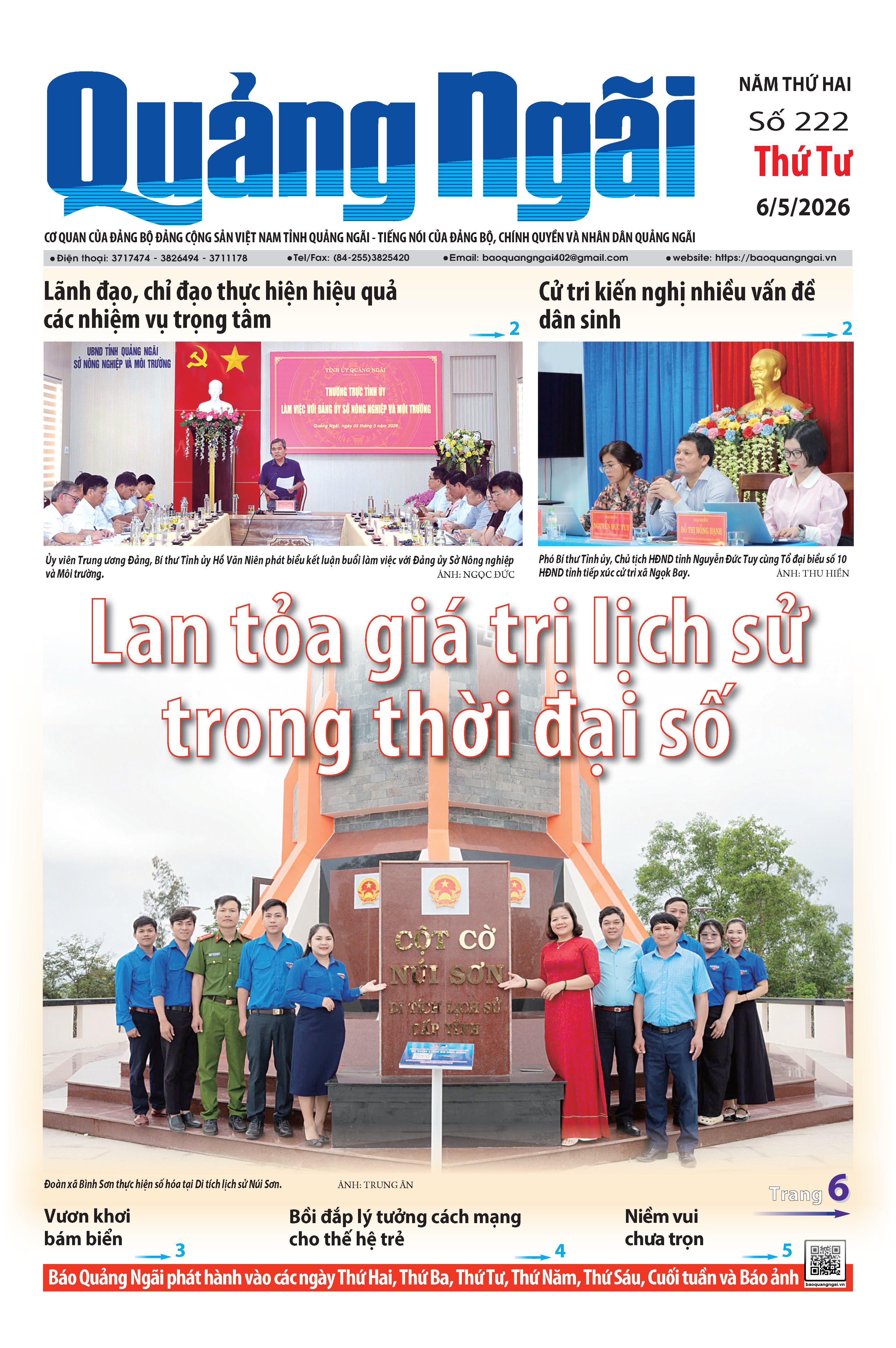 Số b&aacute;o 222 ng&agrave;y 6/5/2026
