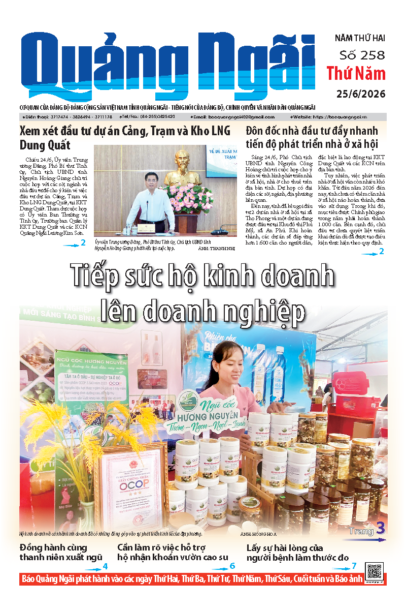 Số b&aacute;o 258 ng&agrave;y 25/6/2026