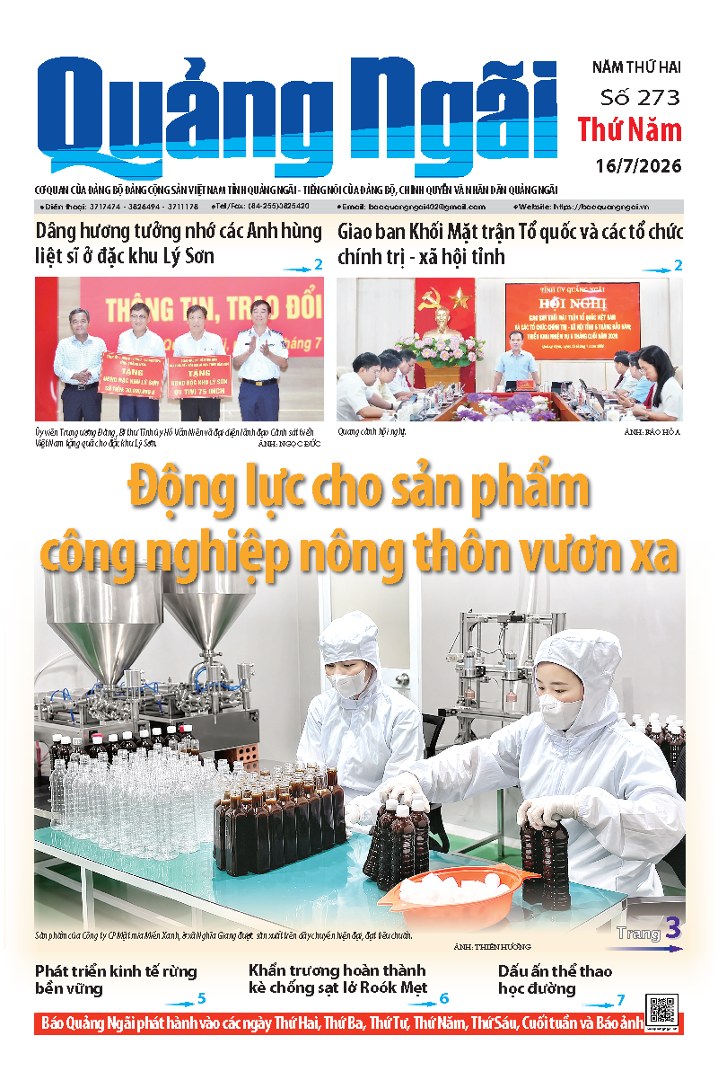 Số b&aacute;o 273 ng&agrave;y 16/7/2026