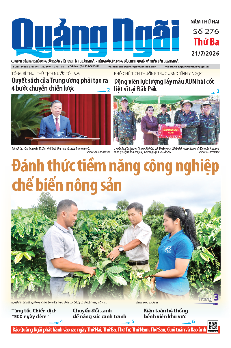 Số b&aacute;o 276 ng&agrave;y 22/7/2026