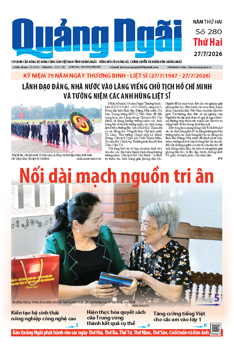Số báo 280 ngày 27/7/2026