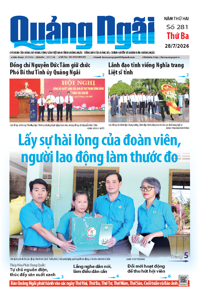 Số b&aacute;o 281 ng&agrave;y 28/7/2026