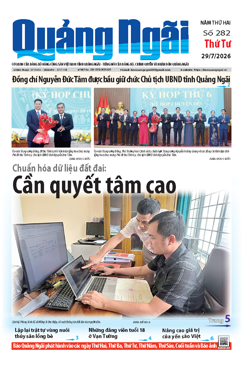 Số b&aacute;o 282 ng&agrave;y 29/7/2026