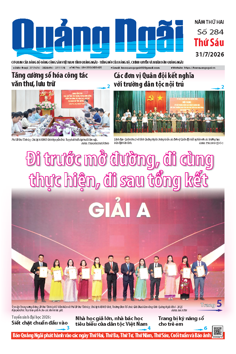 Số b&aacute;o 284 ng&agrave;y 31/7/2026