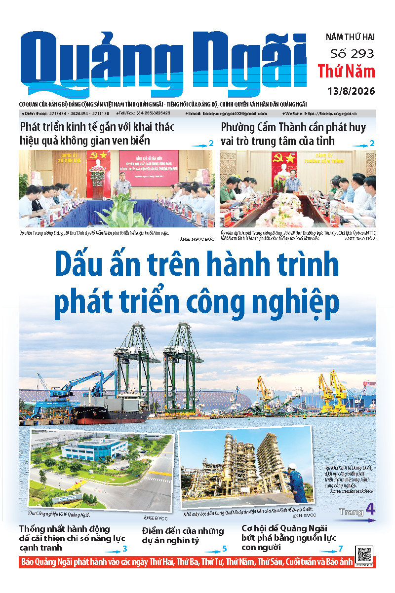 Số b&aacute;o 293 ng&agrave;y 13/8/2026