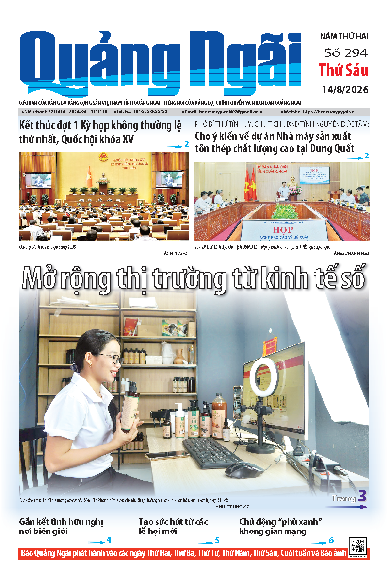 Số b&aacute;o 294 ng&agrave;y 14/8/2026