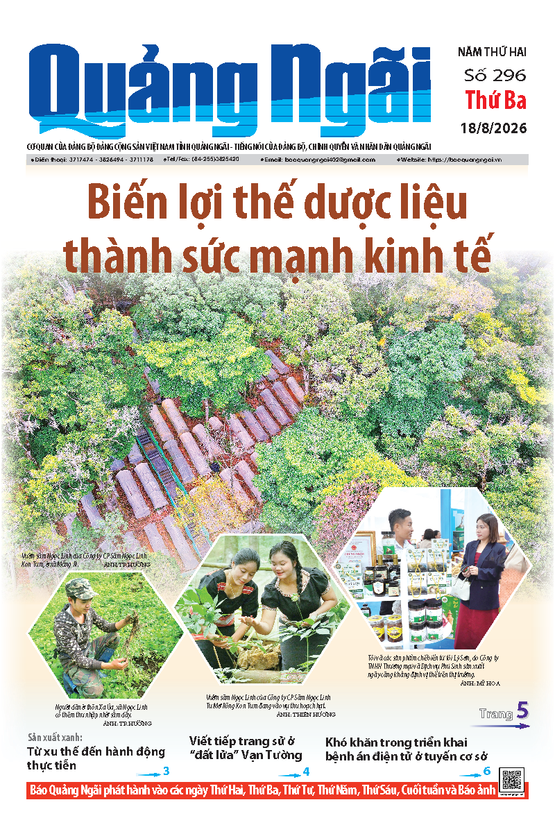 Số b&aacute;o 296 ng&agrave;y 18/8/2026