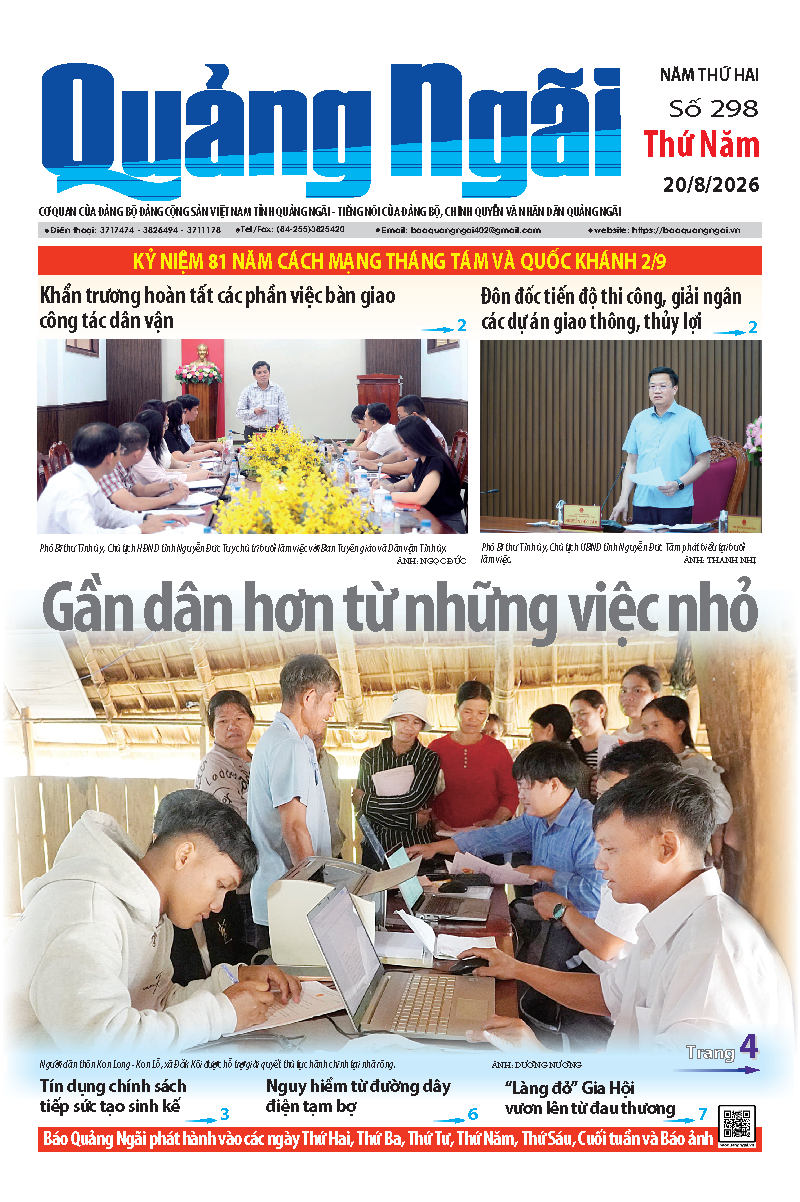 Số báo 298 ngày 20/8/2026