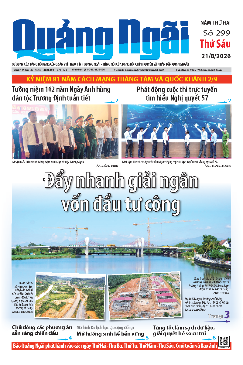 Số b&aacute;o 299 ng&agrave;y 21/8/2026