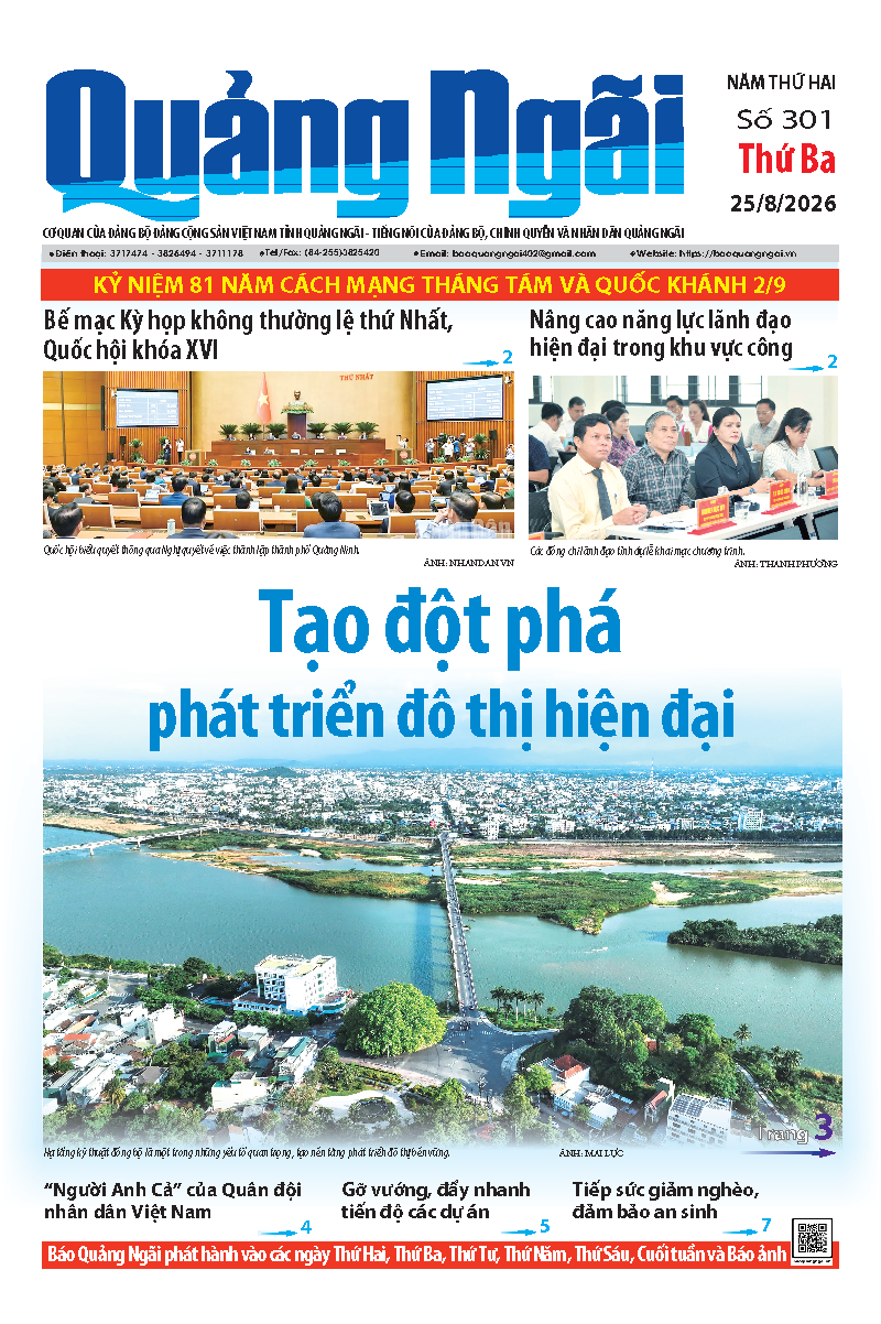 Số b&aacute;o 301 ng&agrave;y 25/8/2026