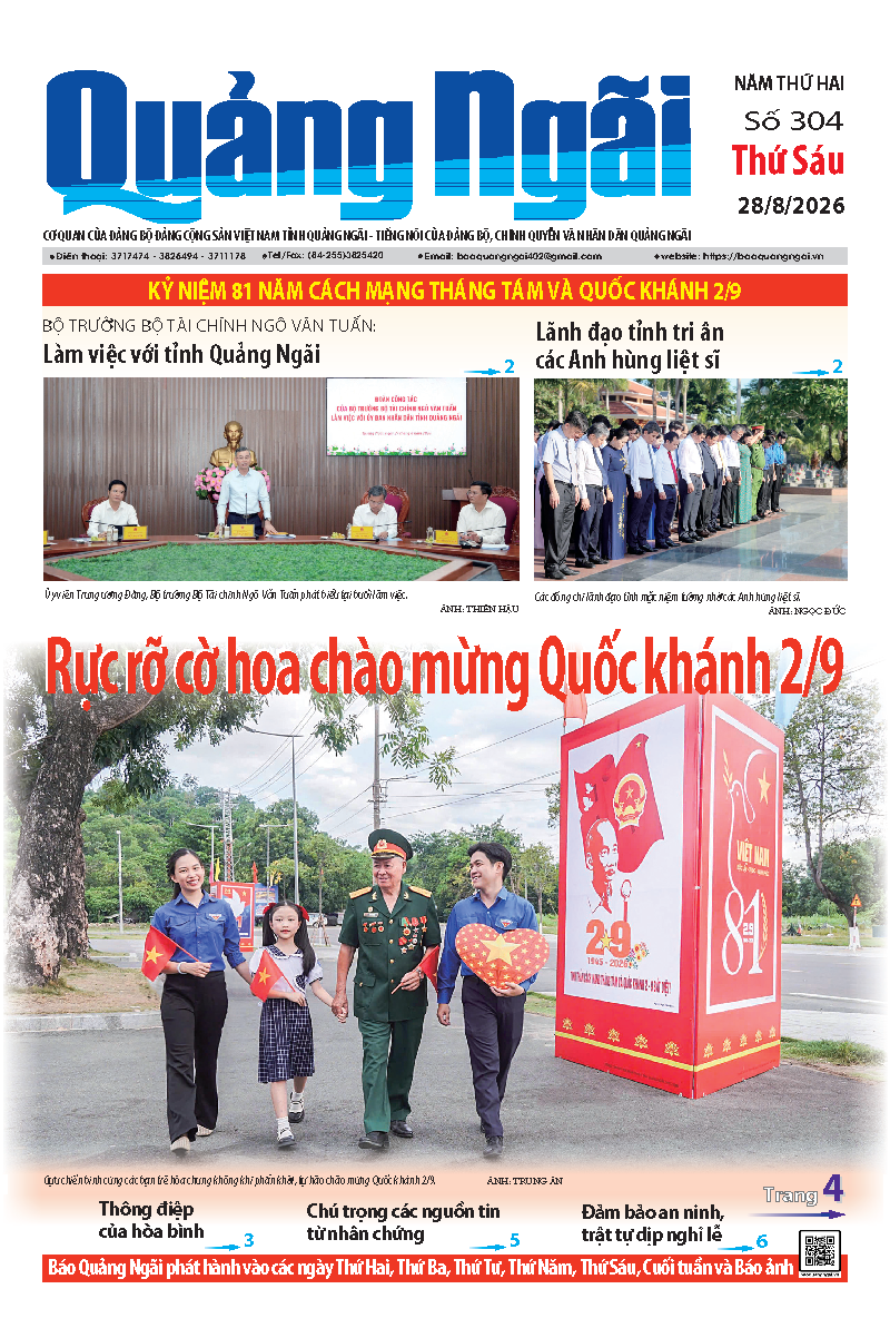 Số b&aacute;o 304 ng&agrave;y 28/8/2026