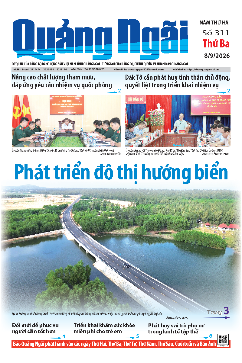 Số b&aacute;o 311 ng&agrave;y 8/9/2026