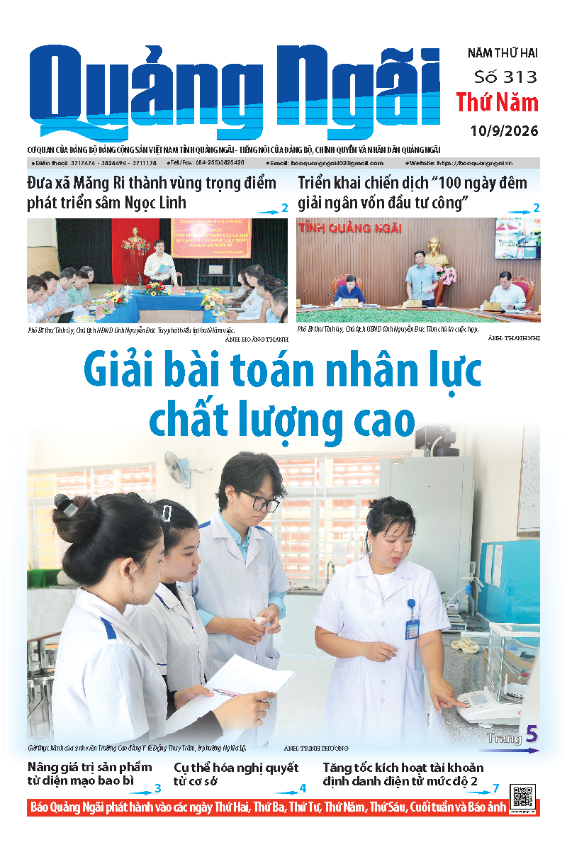 Số b&aacute;o 313 ng&agrave;y 10/9/2026