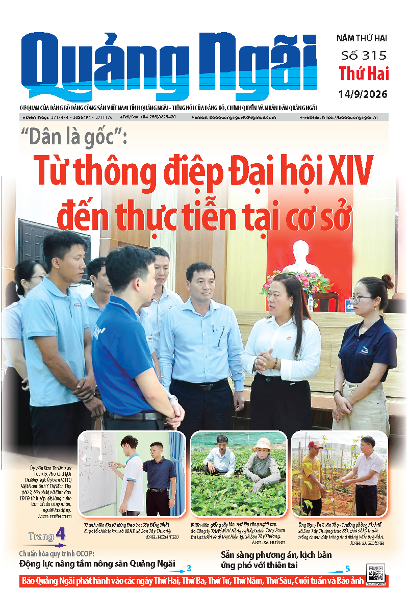 Số b&aacute;o 315 ng&agrave;y 14/9/2026