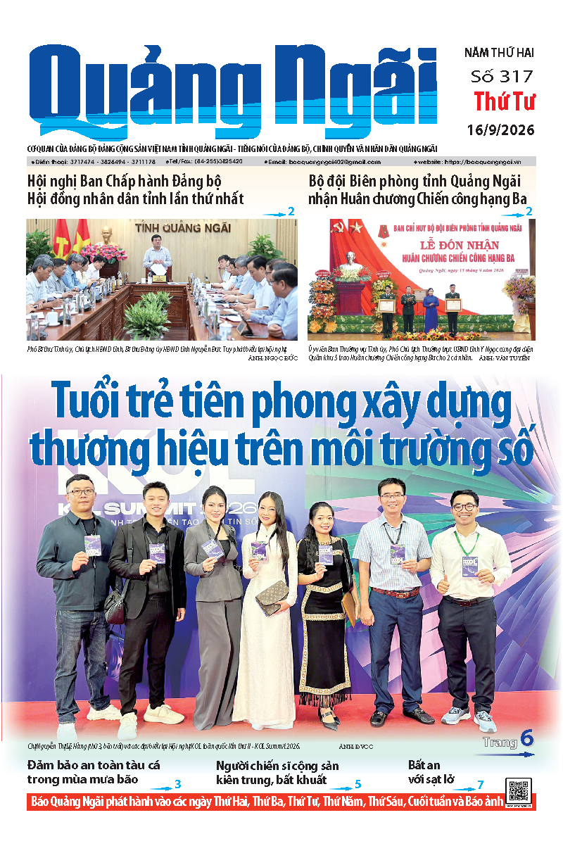 Số b&aacute;o 317 ng&agrave;y 16/9/2026