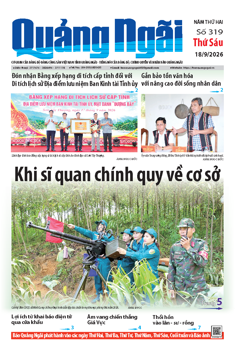 Số báo 319 ngày 18/9/2026