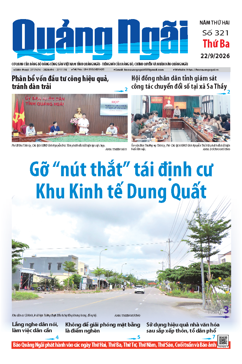 Số b&aacute;o 321 ng&agrave;y 22/9/2026