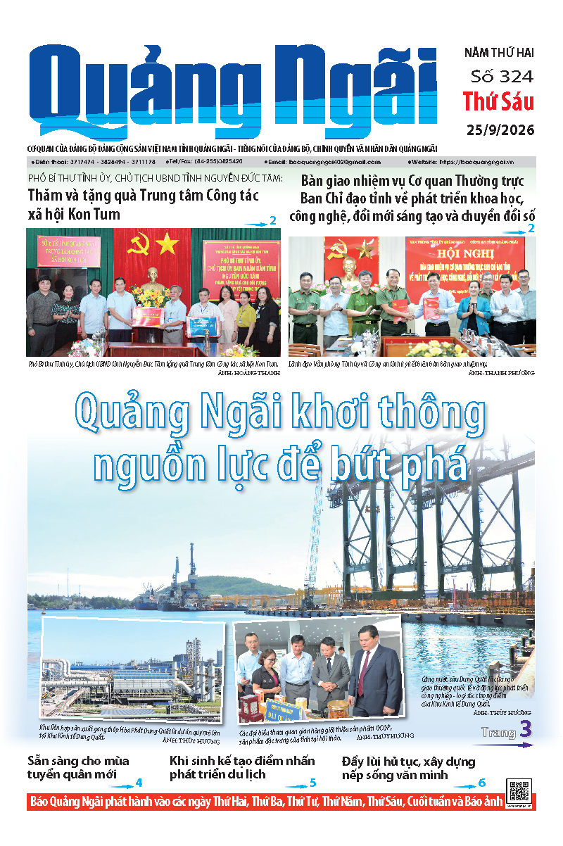 Số b&aacute;o 324 ng&agrave;y 25/9/2026