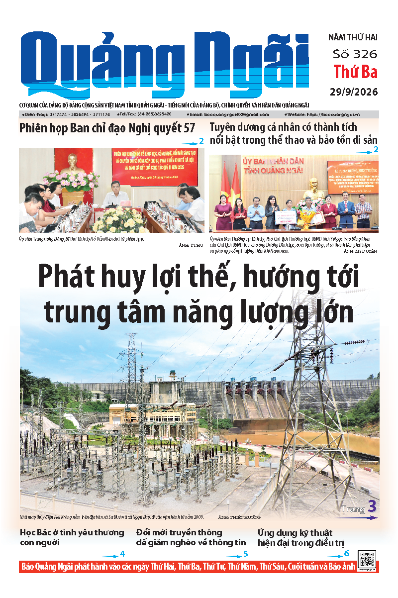 Số b&aacute;o 326 ng&agrave;y 29/9/2026