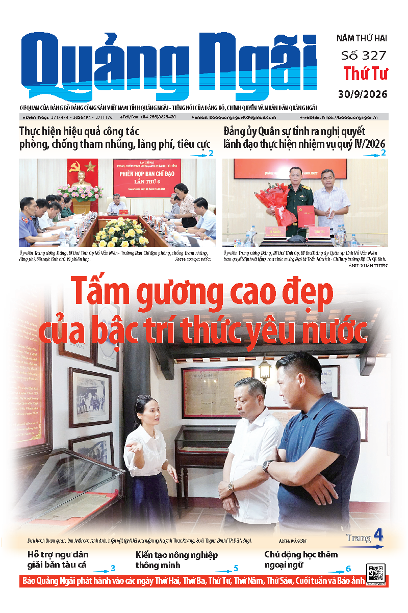 Số b&aacute;o 327 ng&agrave;y 30/9/2026