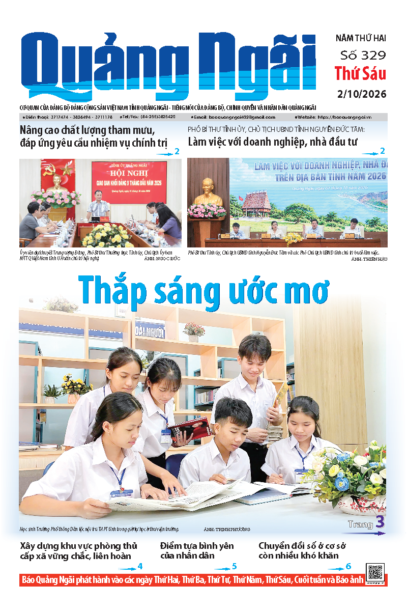 Số b&aacute;o 329 ng&agrave;y 2/10/2026