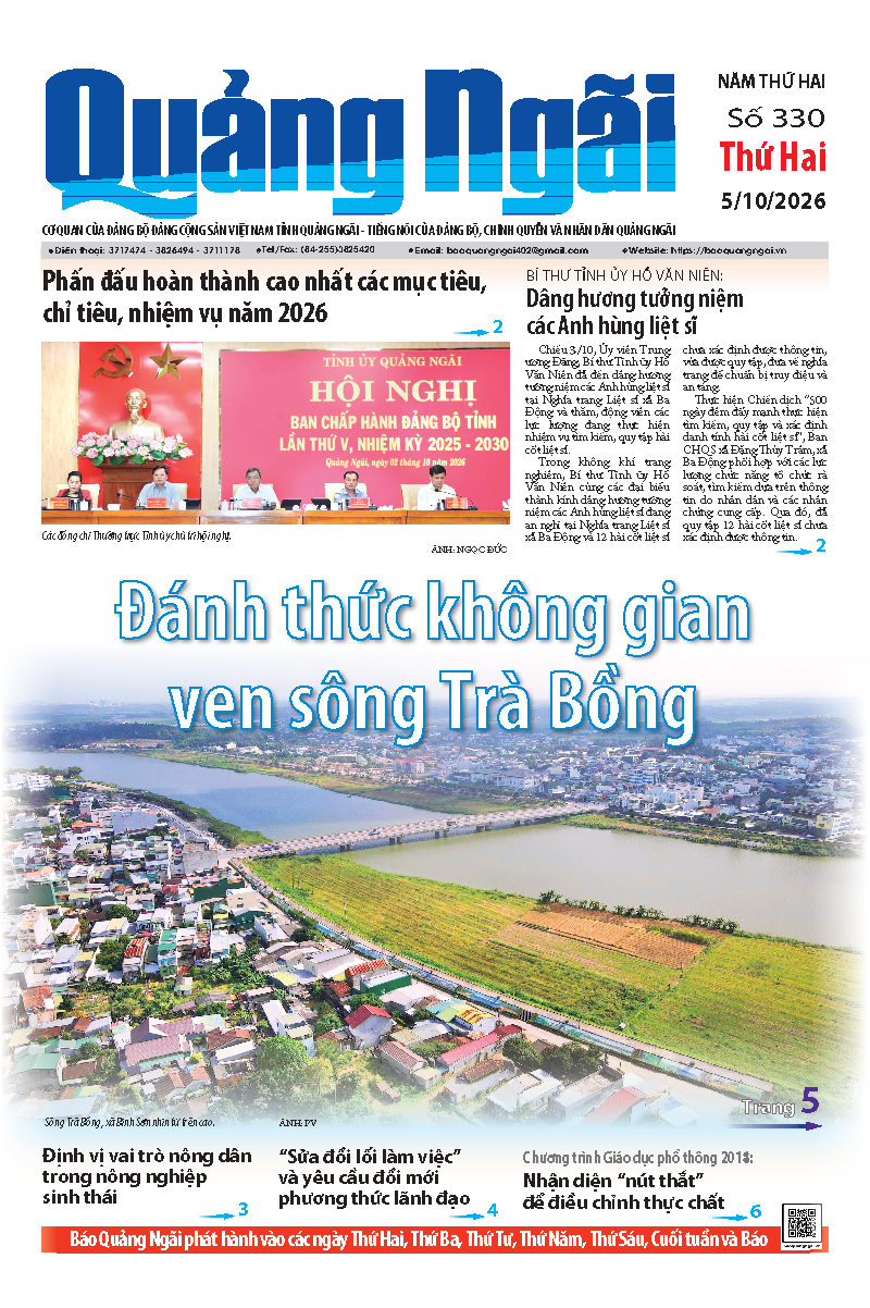 Số b&aacute;o 330 ng&agrave;y 5/10/2026