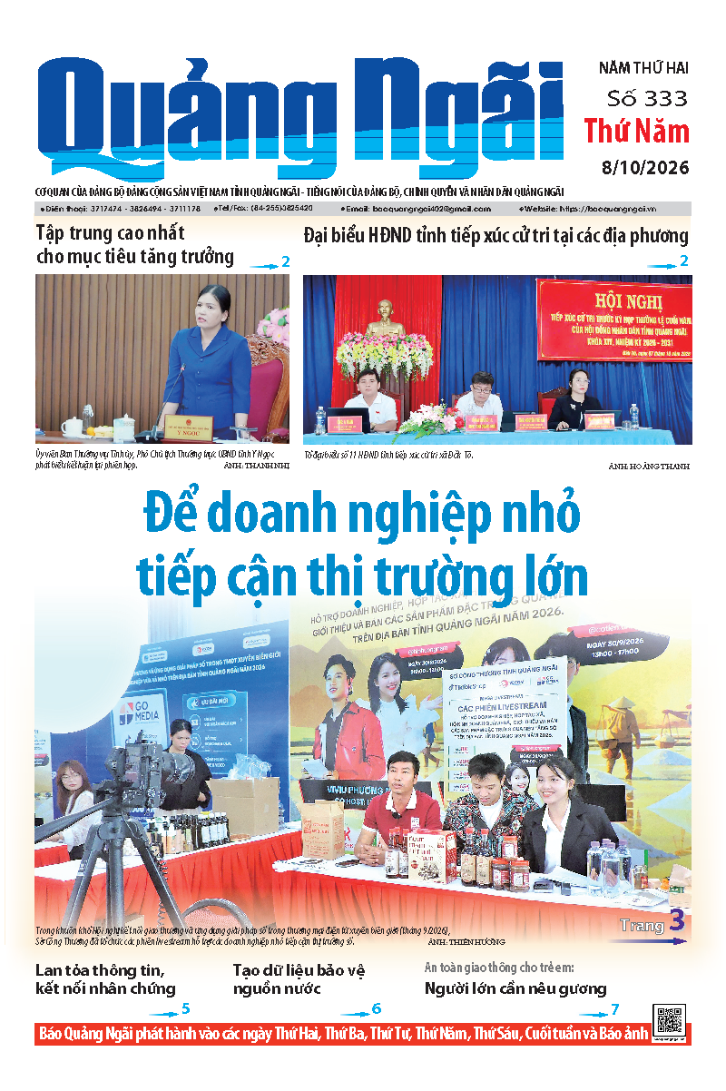 Số b&aacute;o 333 ng&agrave;y 8/10/2026
