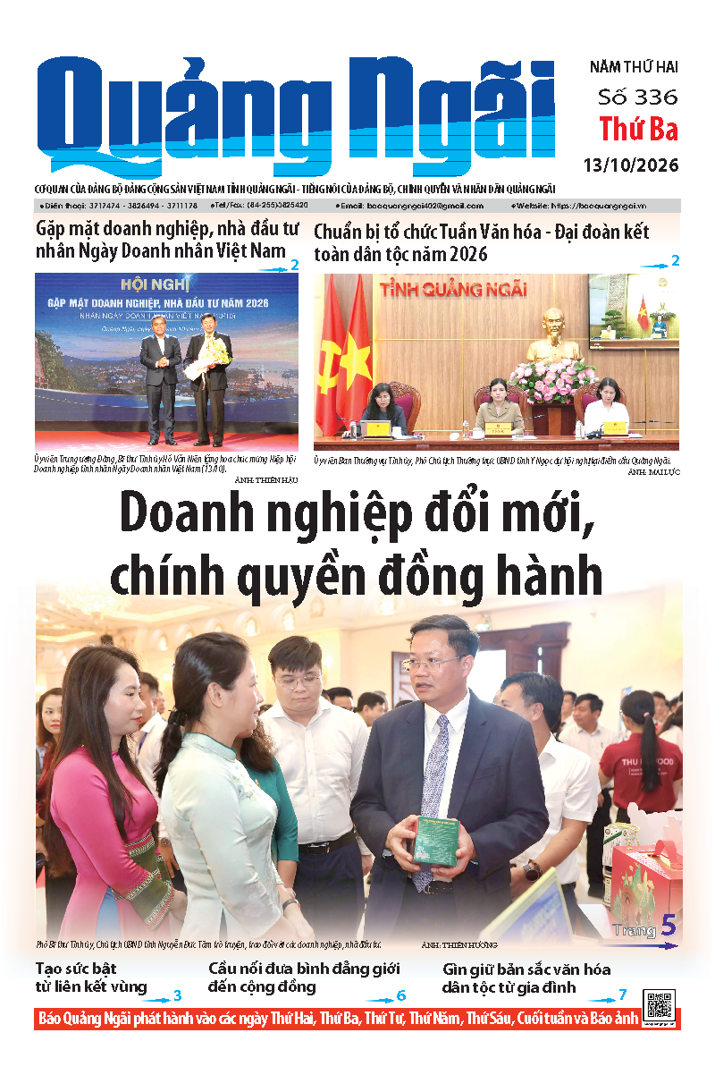 Số b&aacute;o 336 ng&agrave;y 13/10/2026