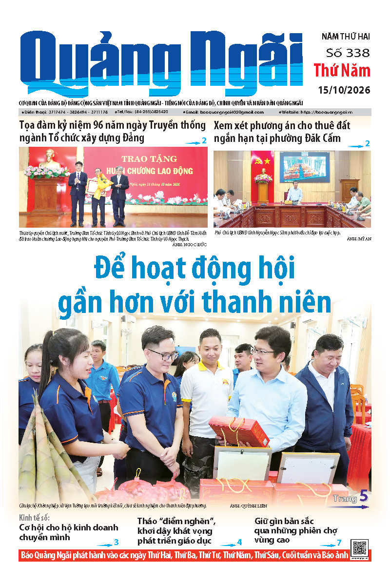 Số b&aacute;o 338 ng&agrave;y 15/10/2026
