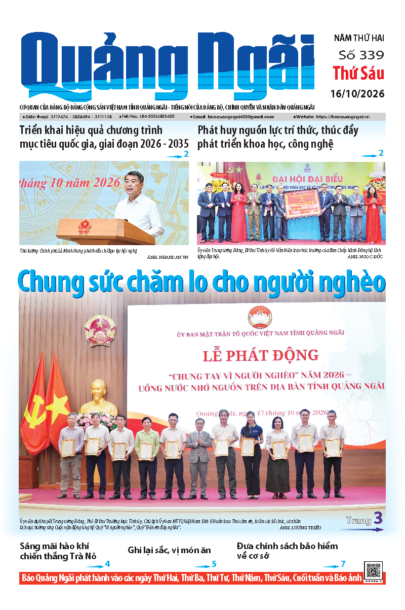 Số b&aacute;o 339 ng&agrave;y 16/10/2026