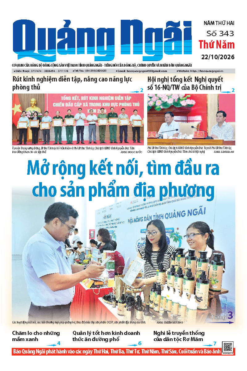 Số b&aacute;o 343 ng&agrave;y 22/10/2026