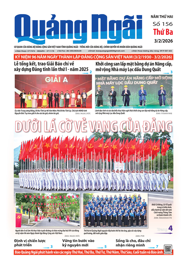 Số b&aacute;o 156, ra ng&agrave;y 3/2/2026