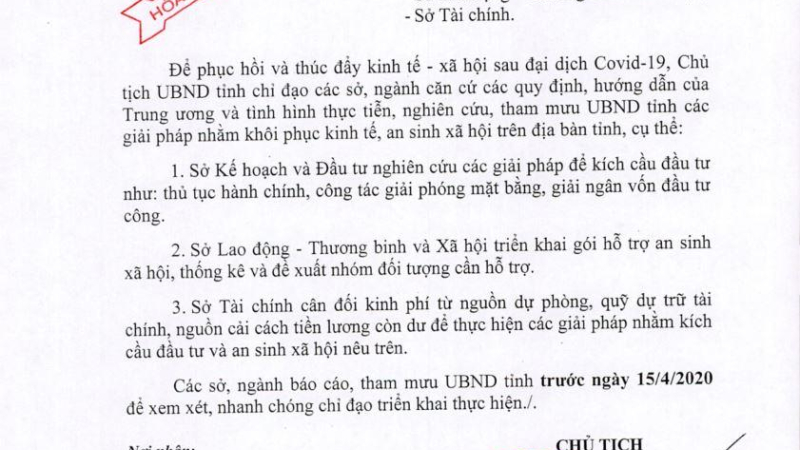 GIẢI PH&Aacute;P HỒI PHỤC KINH TẾ - X&Atilde; HỘI SAU ĐẠI DỊCH COVID-19