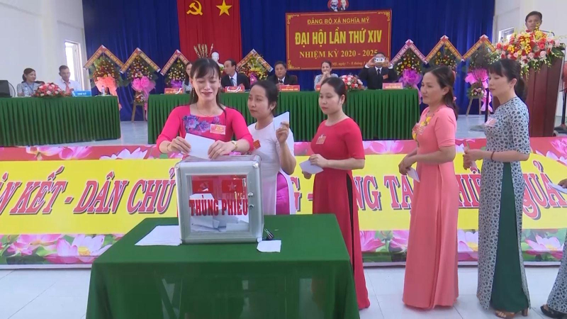 ĐẠI HỘI ĐIỂM ĐẢNG BỘ XÃ NGHĨA MỸ LẦN THỨ XIV, NHIỆM KỲ 2020-2025