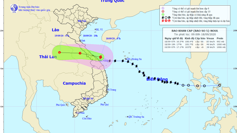 TIN BÃO KHẨN CẤP (Cơn bão số 5)