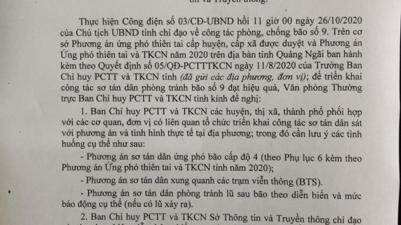 Ứng phó bão số 9 và mưa lũ