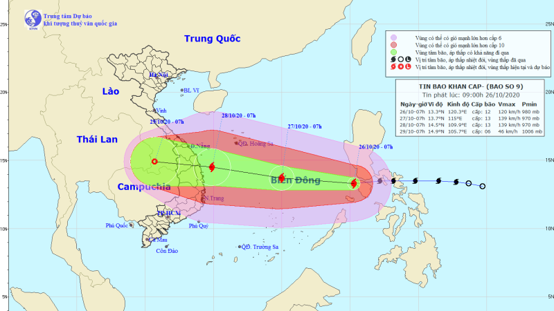 Tin bão khẩn cấp (Cơn bão số 9)