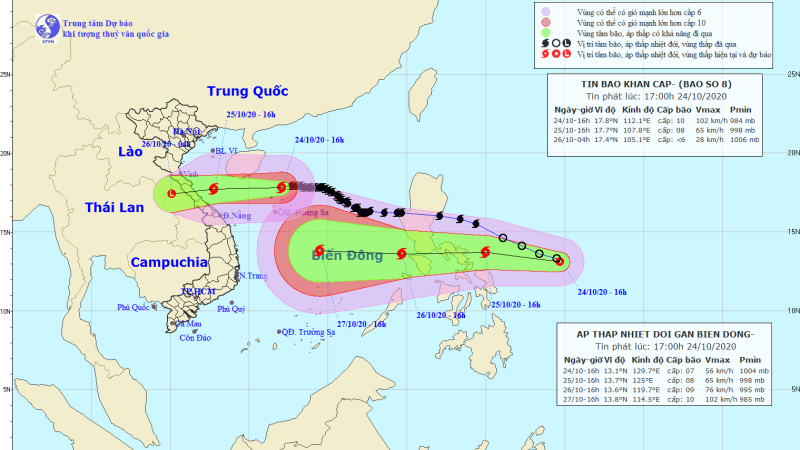 Bão số 8 tiến sát bờ, áp thấp nhiệt đới mới sắp vào Biển Đông