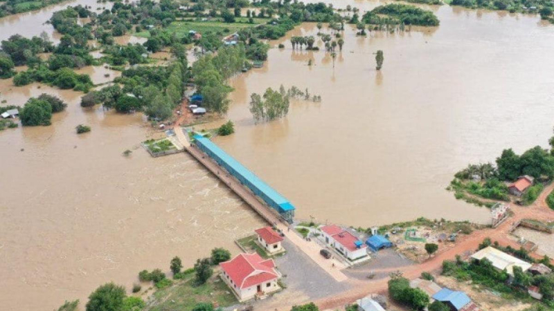 Gần 500.000 người Campuchia bị ảnh hưởng bởi lũ lụt