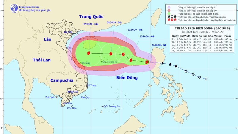 Bão Saudel có khả năng mạnh thêm, biển động rất mạnh