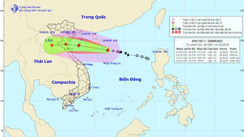 Bão số 7 giật cấp 11