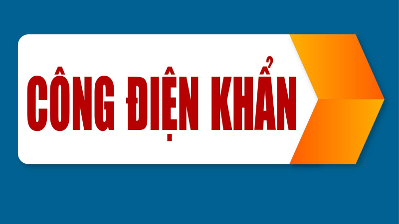 CÔNG ĐIỆN KHẨN