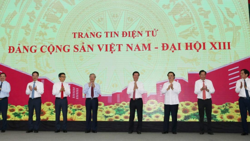 Khai trương trang tin ch&iacute;nh thức về Đại hội Đảng lần thứ XIII