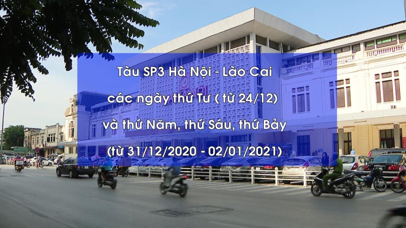 Tăng tàu tuyến Hà Nội – Lào Cai dịp Tết
