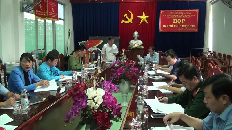 Họp ban tổ chức cuộc thi viết “tìm hiểu pháp luật về an ninh mạng và an toàn thông tin mạng”