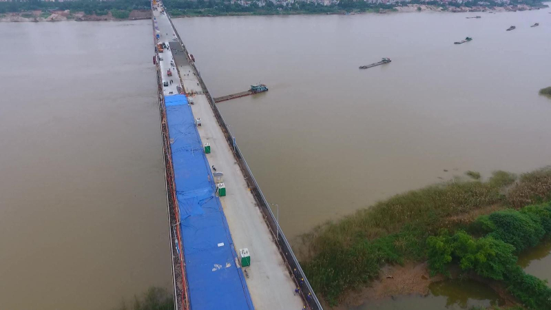 Thông xe cầu Thăng Long vào tháng 1/2021